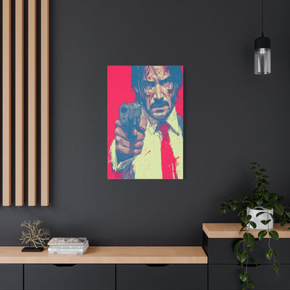 John Wick Graphic Illustration Movie Poster Wall Art & Canvas Print