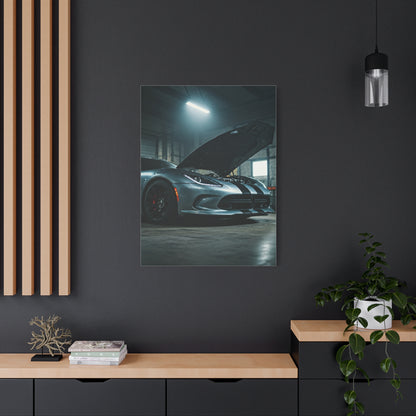 Dodge Viper Industrial Garage Power Presence Wall Art & Canvas Prints