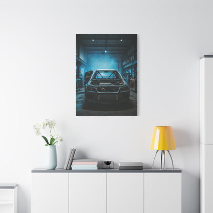Mitsubishi Lancer Evolution Custom Fabrication Garage Wall Art & Canvas Prints