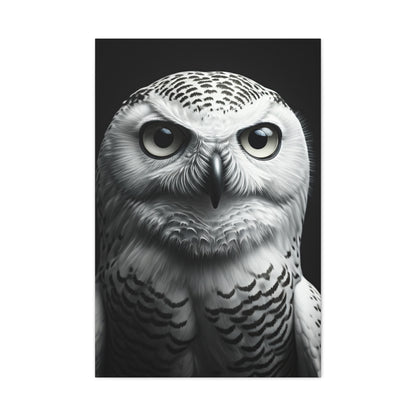 Snowy Owl Intense Gaze Wall Art & Canvas Prints