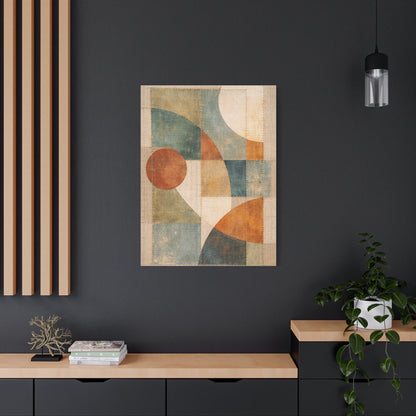 Stitched Geometric Canvas Abstraction Wall Art & Canvas Print