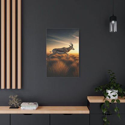 Antelope Leap Across the Plains Wall Art & Canvas Prints