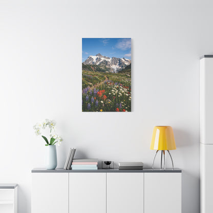 High Alpine Wildflower Meadow Wall Art & Canvas Print