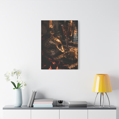 Venetian Mask Candlelight Still Life Wall Art & Canvas Print