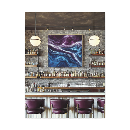 Moody Abstract Luxury Cocktail Bar Wall Art & Canvas Print