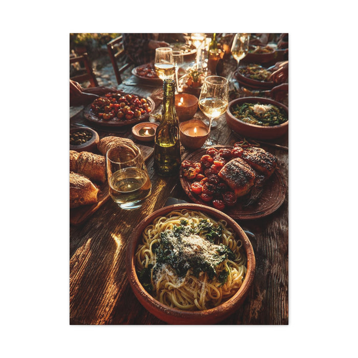 Italian Family Dinner Table Wall Art & Canvas Print