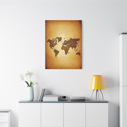 Vintage Portrait Map Fusion Wall Art & Canvas Prints
