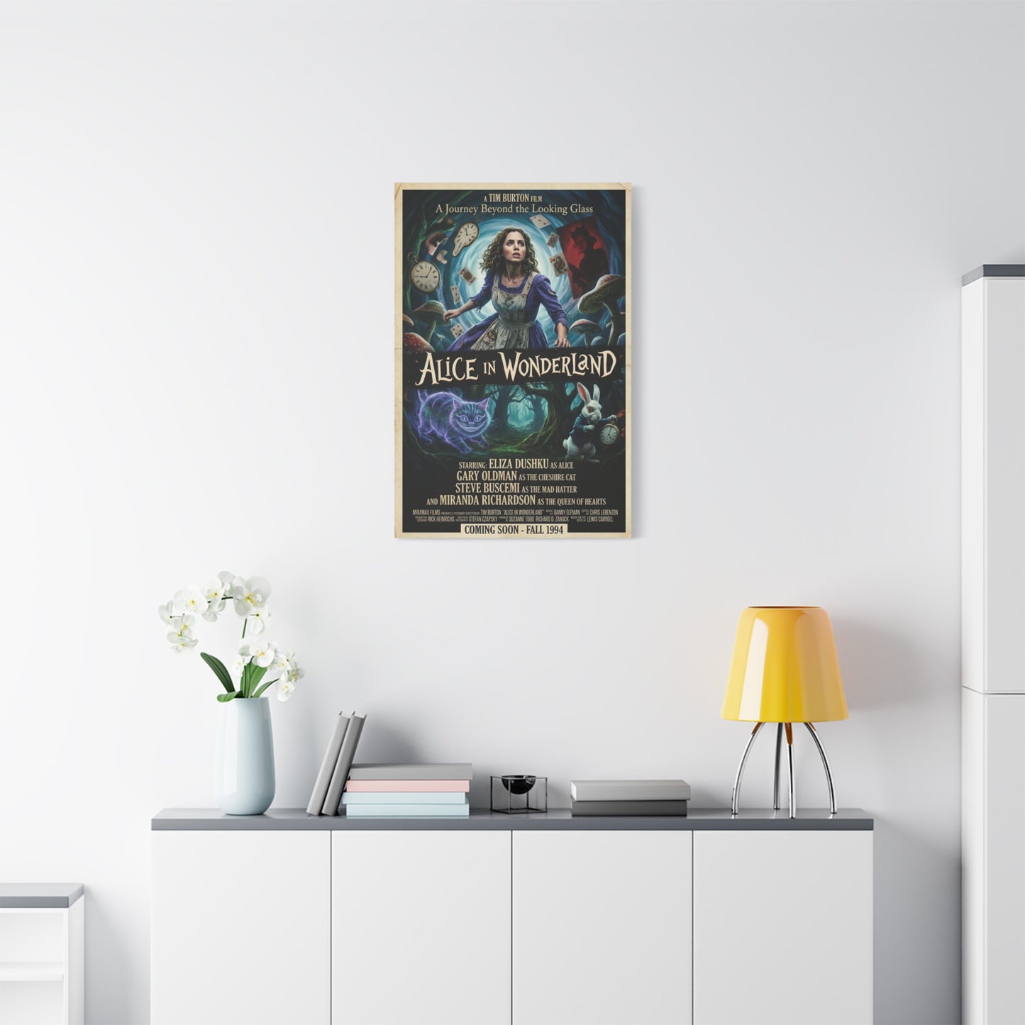 Alice in Wonderland Movie Poster Wall Art & Canvas Print