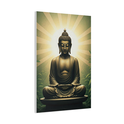 Sunburst Serenity Buddha Meditation Wall Art & Canvas Prints