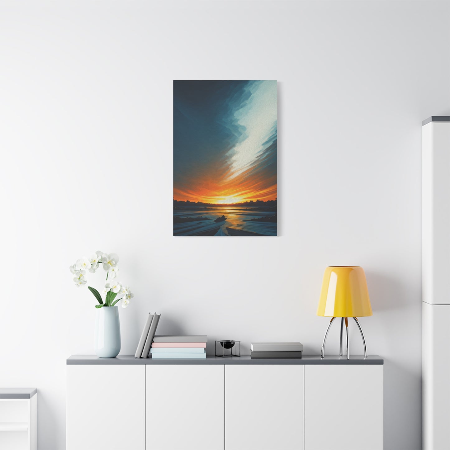 Calm Horizon at Dusk Wall Art & Canvas Prints