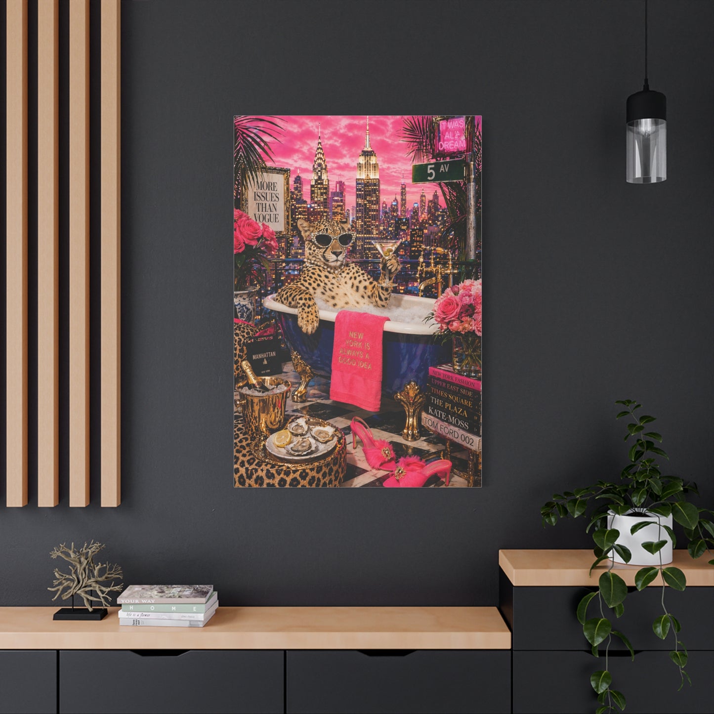 Pop Surreal NYC Luxury Scene Wall Art & Canvas Print