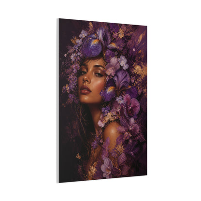 Floral Crown Muse Portrait Wall Art & Canvas Print