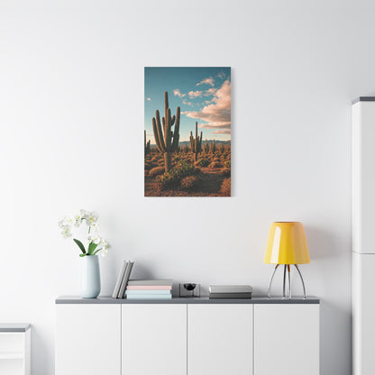 Golden Desert Saguaro Panorama Wall Art & Canvas Prints