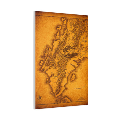 Old Europe Map Illustration Wall Art & Canvas Prints