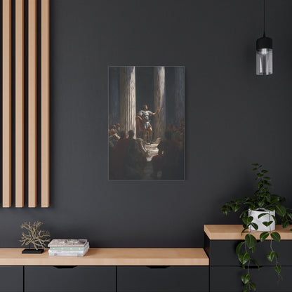 Julius Caesar Addressing The Roman Senate Wall Art & Canvas Print