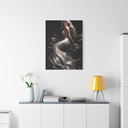 Pearl Ivory Mermaid Portrait Wall Art & Canvas Print