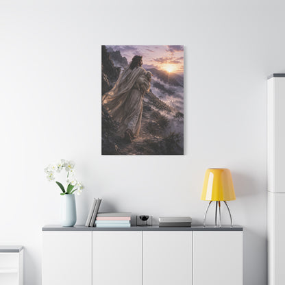 The Good Shepherd Mountain Path Wall Art & Canvas Print