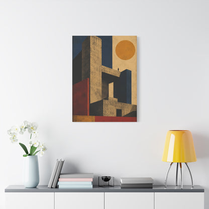 Monolithic Brutalist Architecture Study Wall Art & Canvas Print