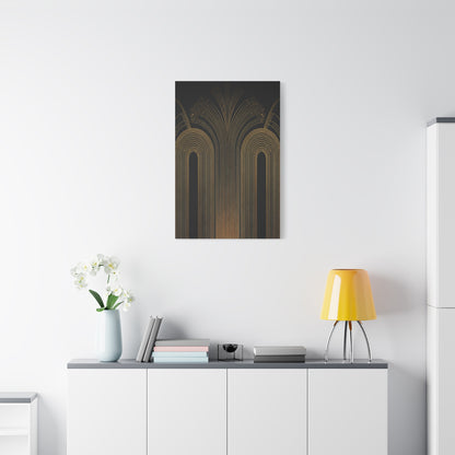 Golden Archway Symphony Art Deco Wall Art & Canvas Prints