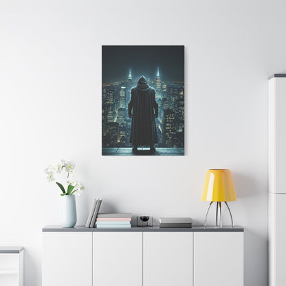 Watcher of the Neon City Wall Art & Canvas Prints