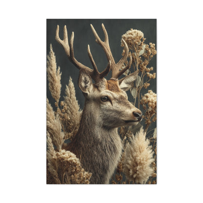 Victorian Natural History Deer Study Wall Art & Canvas Print