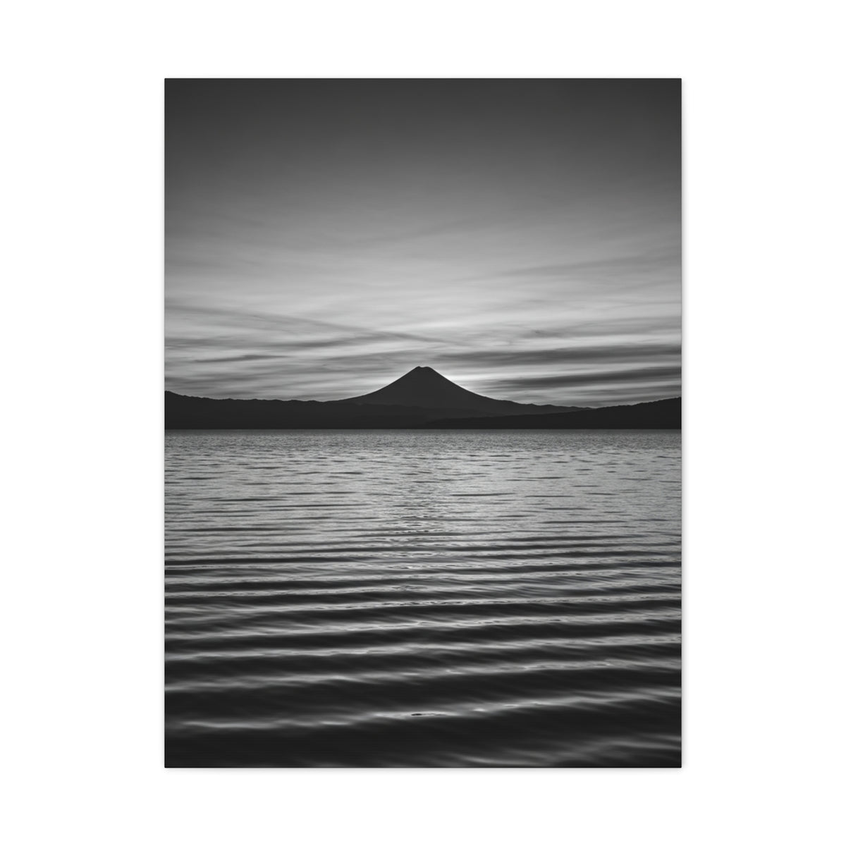 Serene Horizon Mountain Reflection Wall Art & Canvas Prints