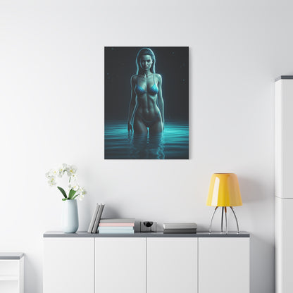 Blue Water Muse Portrait Wall Art & Canvas Prints
