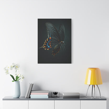 Dark Swallowtail Butterfly in Flight Wall Art & Canvas Prints
