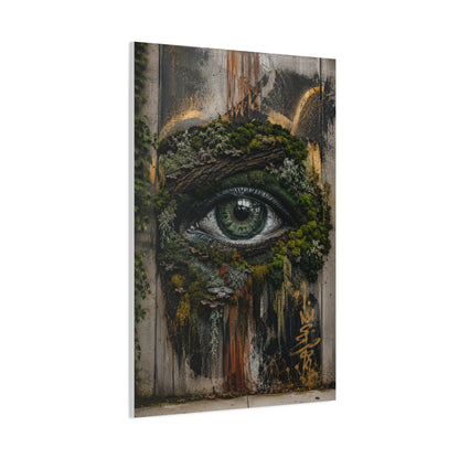 Living Nature Eye Graffiti Street Wall Art & Canvas Print