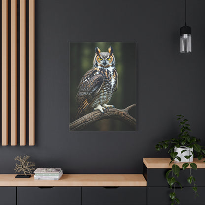 Majestic Owl Perch Wall Art & Canvas Prints