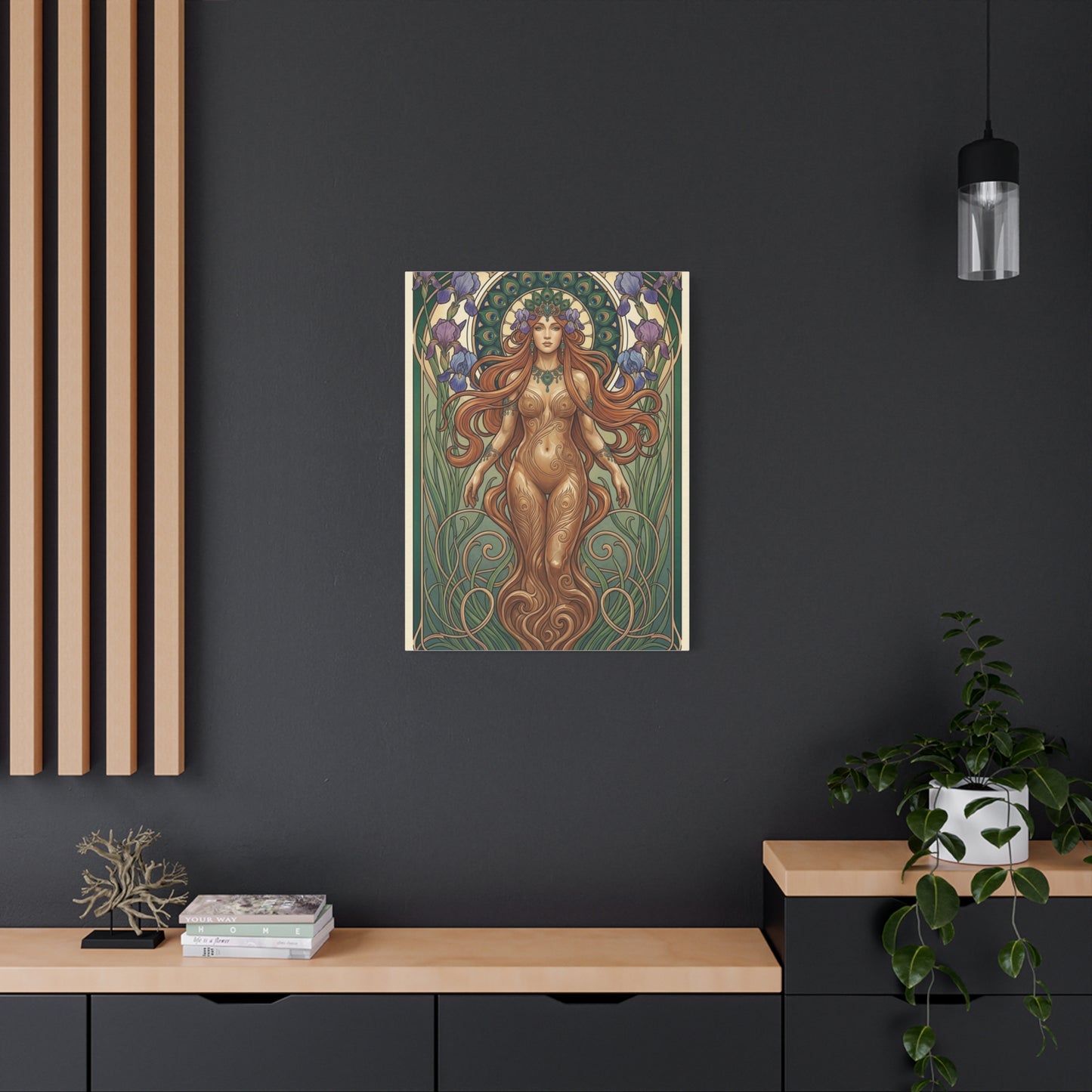 Art Nouveau Goddess Figure Wall Art & Canvas Print