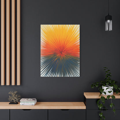 Radiant Sunburst Horizon Abstract Wall Art & Canvas Prints