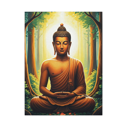 Serene Forest Meditation Buddha Wall Art & Canvas Prints