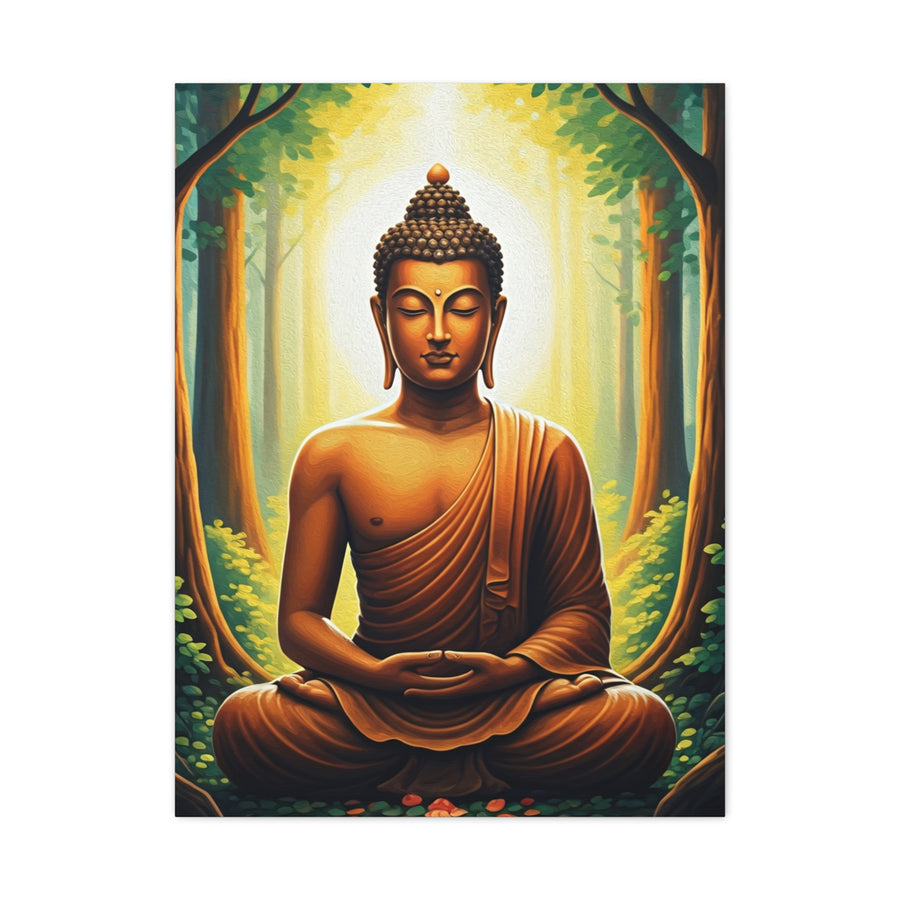 Serene Forest Meditation Buddha Wall Art & Canvas Prints