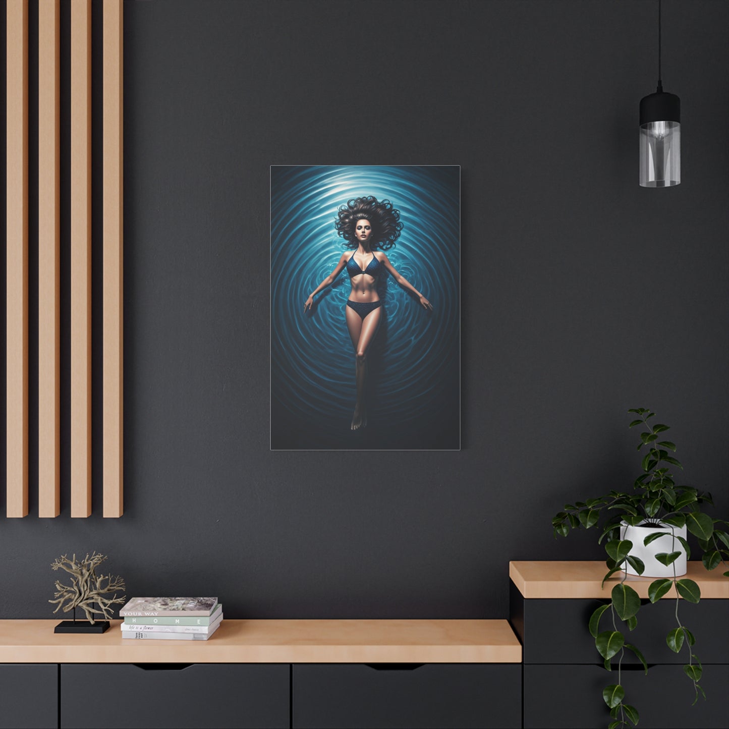 Calm Drift on Blue Water Wall Art & Canvas Prints