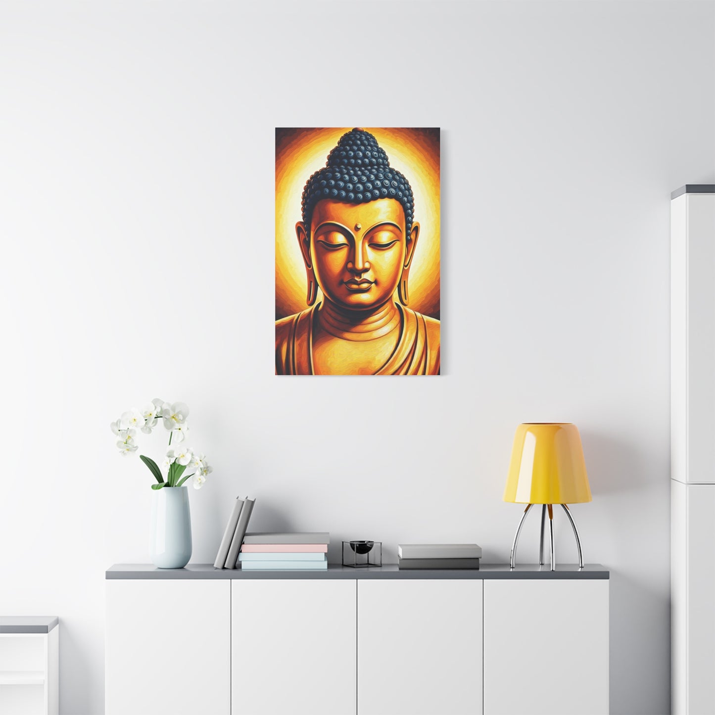 Divine Aura Buddha Portrait Wall Art & Canvas Prints
