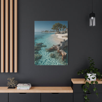 Tropical Driftwood Cove Wall Art & Canvas Print