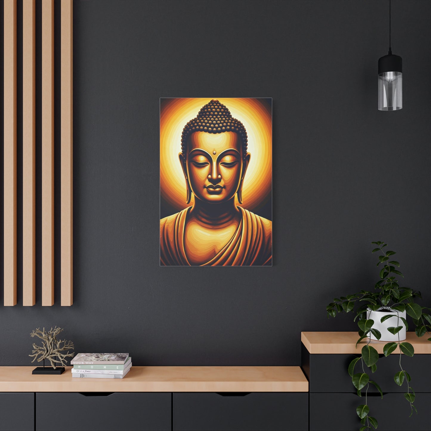 Golden Aura Buddha Meditation Wall Art & Canvas Prints