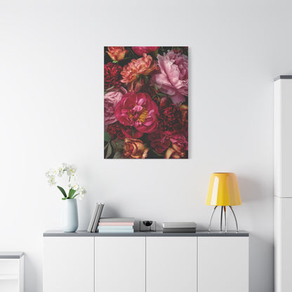 Dramatic Peony Floral Bouquet Wall Art & Canvas Print