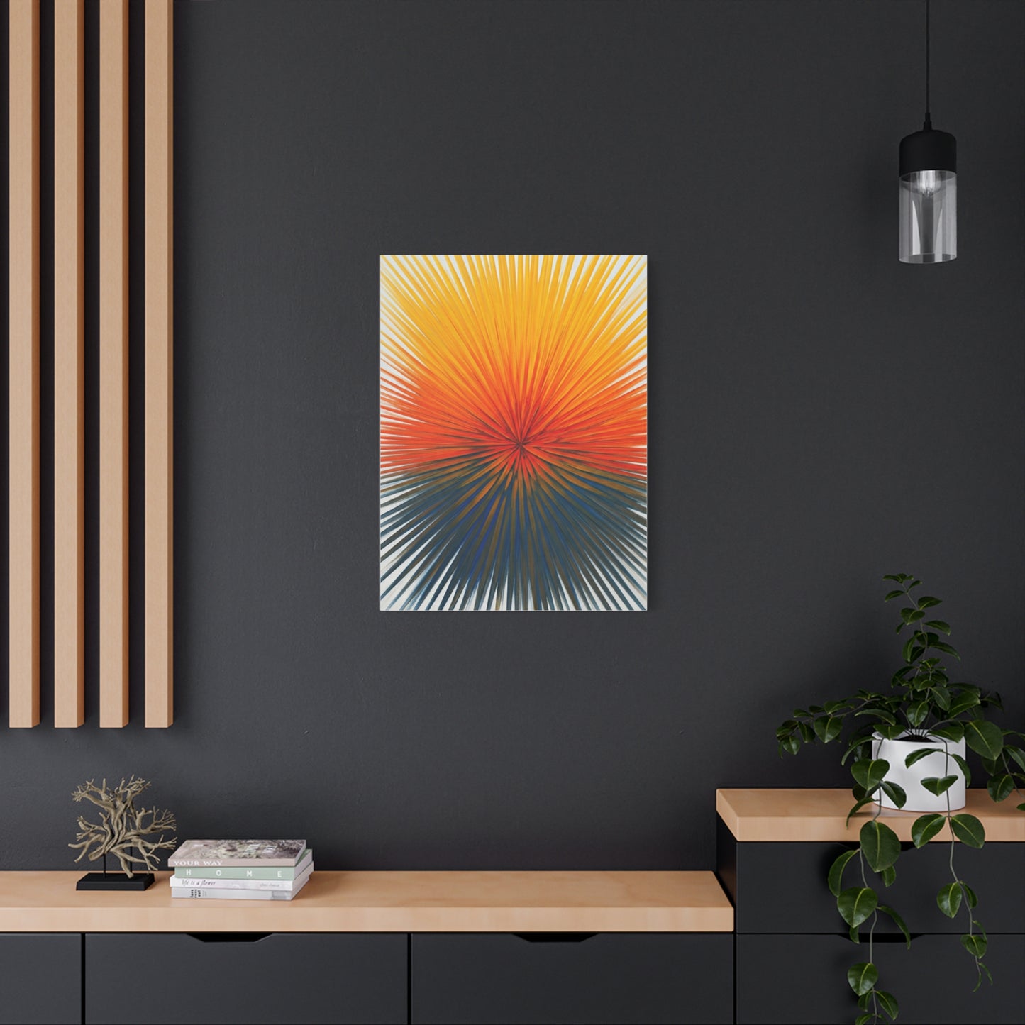 Radiant Sunburst Horizon Abstract Wall Art & Canvas Prints