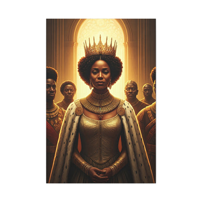 Golden Rain Regal Woman Wall Art & Canvas Prints