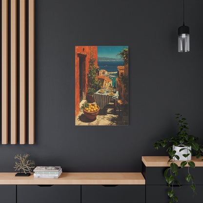 Amalfi Coast Terrace Lunch Wall Art & Canvas Print