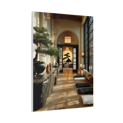 Japanese Minimal Hallway Interior Wall Art & Canvas Print