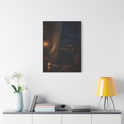 Candlelit Paris Night Romance Wall Art & Canvas Print