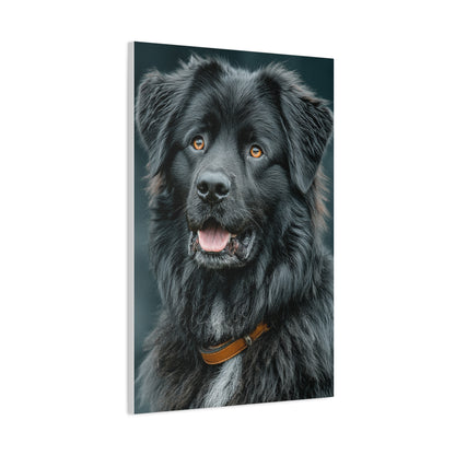Noble Newfoundland Portrait Wall Art & Canvas Print