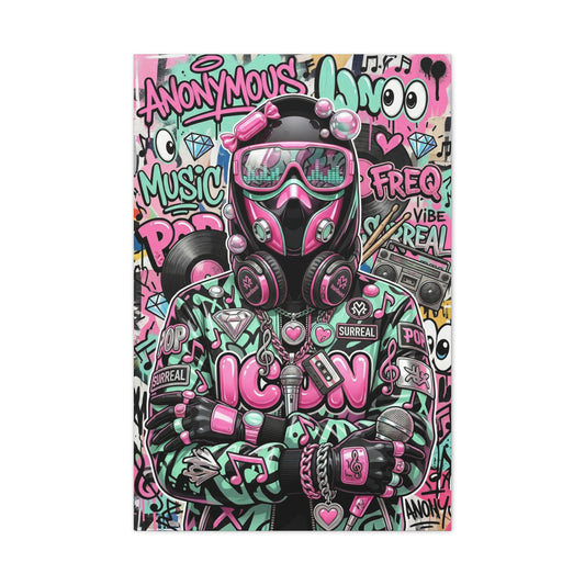 Pop Graffiti Music Icon Wall Art & Canvas Print