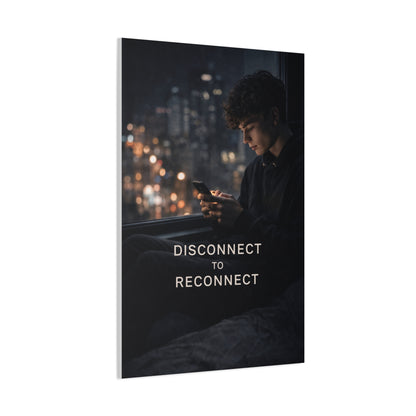 Disconnect to Reconnect Wall Art & Canvas Print