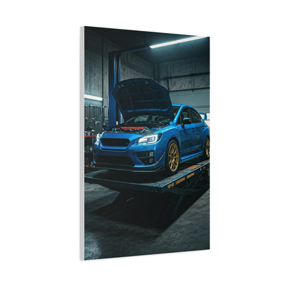 Subaru WRX STI Performance Workshop Scene Wall Art & Canvas Prints