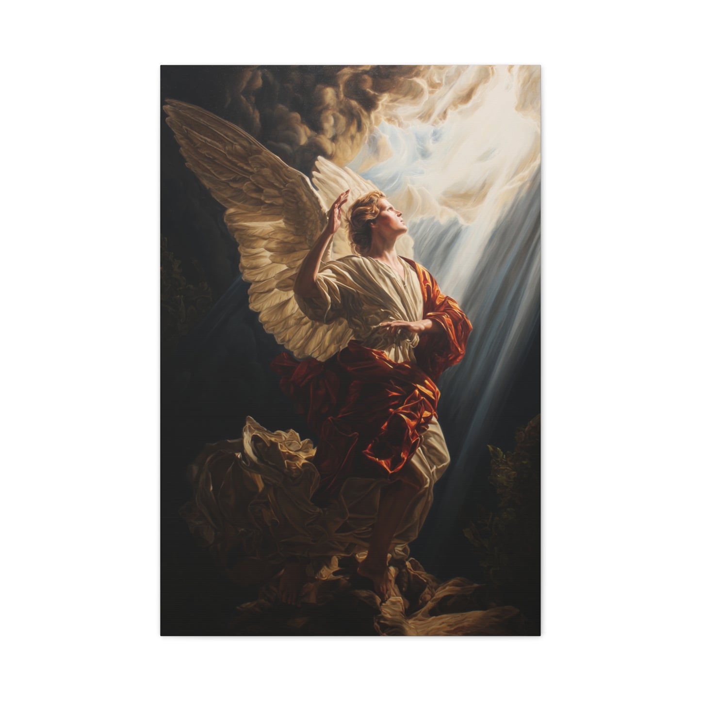 Michelangelo-inspired Angel Wall Art & Canvas Print