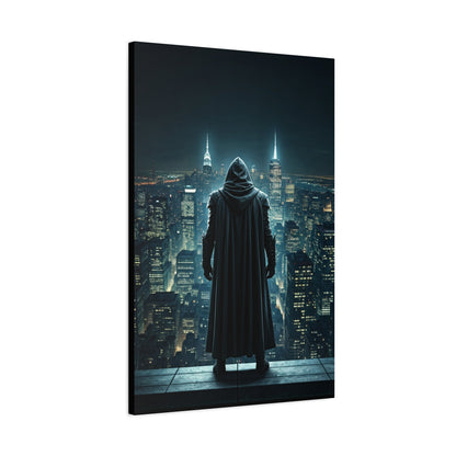 Watcher of the Neon City Wall Art & Canvas Prints